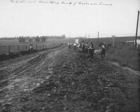 Pico Blvd. In Front of Gertrude Terrace, March 15, 1915