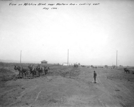 Wilshire Blvd. Near Western Looking East, 1906